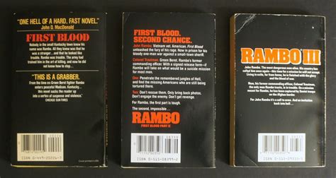 Rambo First Blood Part II Three Book Set All Signed By David Morrell