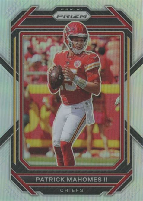 Patrick Mahomes II 2022 Prizm 139 Silver Price Guide Sports Card