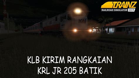 HUNTING KLB KIRIM RANGKAIAN JR 205 LIVERY BATIK KE DEPO KRL DEPOK