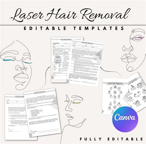 Laser Hair Removal Consent Form Pdf Consent For Laser Hair Etsy Australia