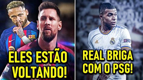 Messi E Neymar Voltando Pro Bar A Mourinho Responde Psg Treta