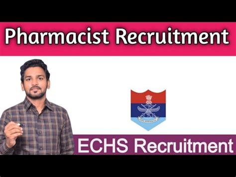 Pharmacist Recruitment Echs Udaipur Invites Applications For