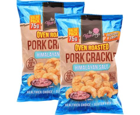 Mrhamfreys Pork Crackle Himalayan Salt มิสเตอร์แฮมเฟรย์ แคปหมู รสเกลื