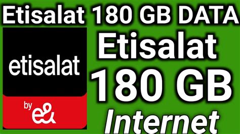 How To Get Etisalat Gb Internet Data Offer Youtube