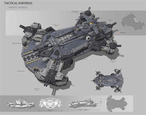 Fortress, Yoresin Liu | Space ship concept art, Concept vehicles sci fi ...