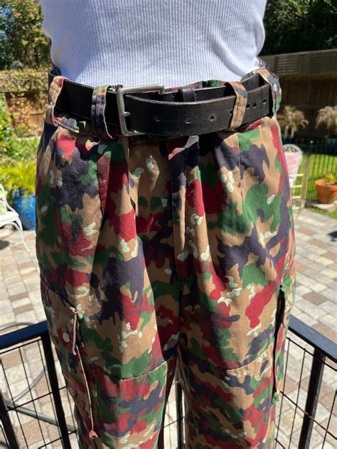 Swiss Camo Pantsvintage Swiss Camouflage Army Pants Gem