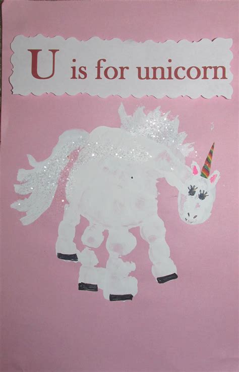 Unicorn Handprint Pink Preschool Crafts Unicorn Crafts Handprint Crafts