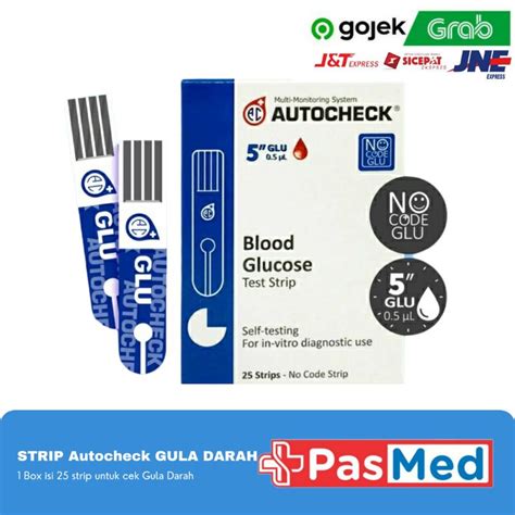 Jual STRIP AUTOCHECK GULA DARAH Stick Gula Darah Glukosa Autocheck