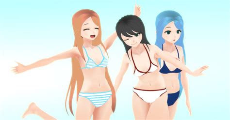 Bikini Woman Rigged 3D Model 209 Max Free3D