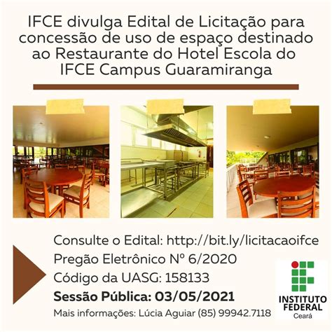 Ifce Divulga Licita O Para Restaurante Do Hotel Escola Ifce