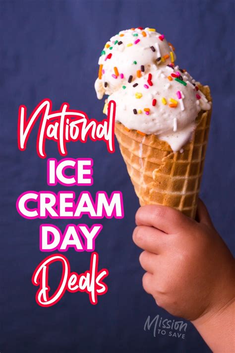 National Ice Cream Day Deals 2022 - Mission: to Save