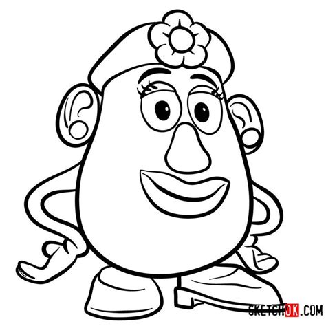 How To Draw Mrs Potato Head Toy Story Toy Story Coloring Pages