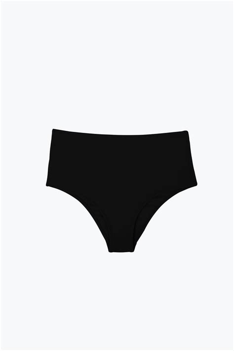 Ayy Ld Z Siyah Y Ksek Bel Bikini Alt H Zl Kargo