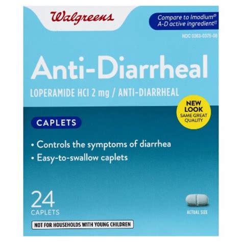 Walgreens Anti Diarrheal Caplets 24 Ct Kroger