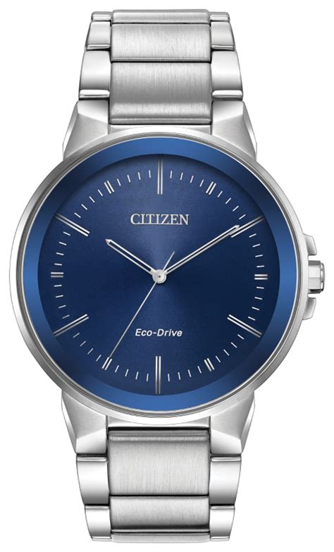 Citizen Eco Drive Blue Dial Axiom Mens Watch BJ6510 51L