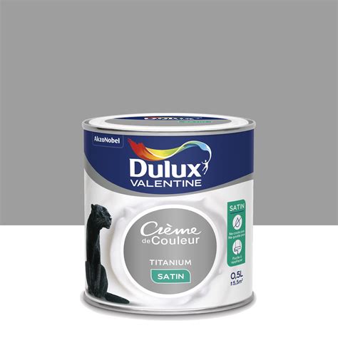 Peinture Titanium Satin Dulux Valentine Cr Me De Couleur L Leroy