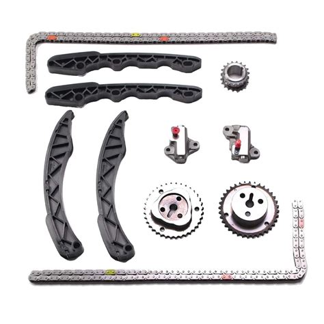 11pc Set Timing Chain Kit Guide Rail Tensioner Sprockets Engine For