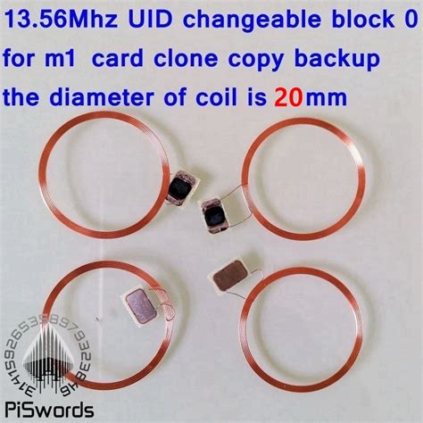 Mini Size Nfc Coil Uid Changeable Rfid Card With Block Mutable