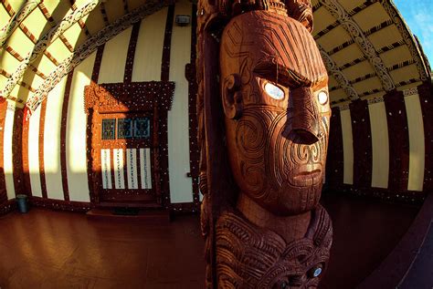 Tribal Maori Meeting House Marae New Zealand Photograph By Earth