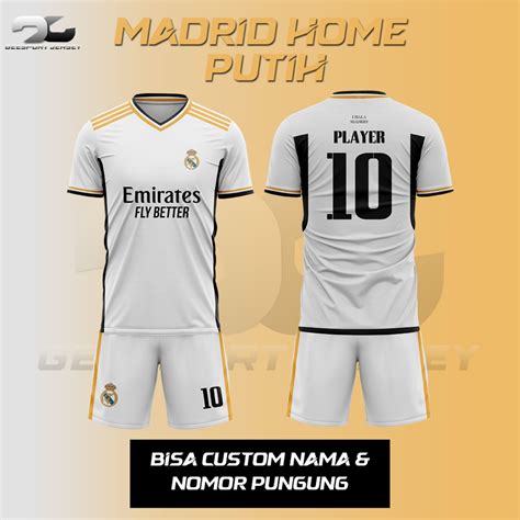 Jual Jersey Sepak Bola Real Madrid Home Terbaru Liga