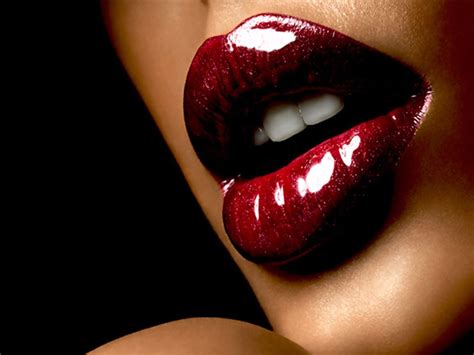 Women Black Red Lip Wallpapers Wallpaper Cave