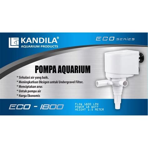 POMPA AIR CELUP AQUARIUM KANDILA ECO 1800 POWER HEAD LOW WATT 18 WATT