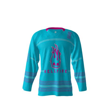 Hellfire Blue Hockey Jersey Sublimation Kings