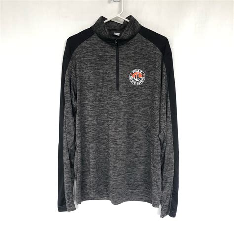 Men's - Grey 1/4 Zip | Trail Smoke Eaters