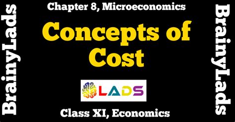 Concept Of Cost Class 11 Chapter 8 Economics Cbse Brainylads