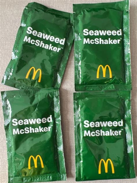 Mcdonalds Seaweed Shaker Seasoning Food And Drinks Packaged And Instant