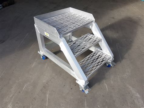 3 Step Aluminium Work Platform Kmk 0169 K And M Solutions