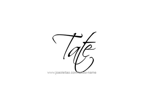 Tate Name Tattoo Designs