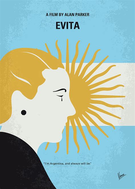 No1264 My Evita minimal movie poster Digital Art by Chungkong Art - Fine Art America