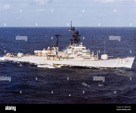 A Starboard Beam View Of The Destroyer Uss Morton Dd Underway As