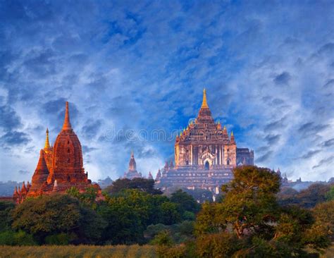 Bagan Archaeological Zone, Myanmar Stock Photo - Image of kingdom, culture: 76578898