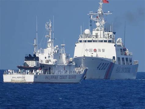 South China Sea Philippines Coastguard Accuses Chinese Ship Of Cutting