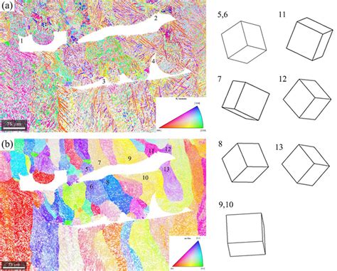 Ebsd Maps Of The Area Surrounding Lof Defects A Inverse Pole Figure