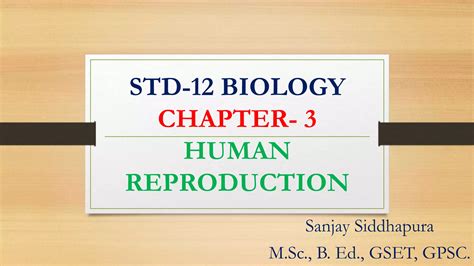 Chapter 3 Human Reproduction Ppt