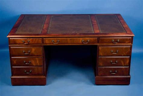 Antique Style Mahogany Partners Desk For Sale | Antiques.com | Classifieds