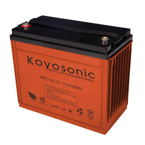 Koyosonic 12v 80ah Sealed Lead Acid Deep Cycle Agm Battery With 3 Year