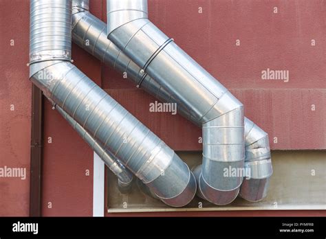 Air Vent Ducts Of Air Conditioning And Ventilation System On The Wall