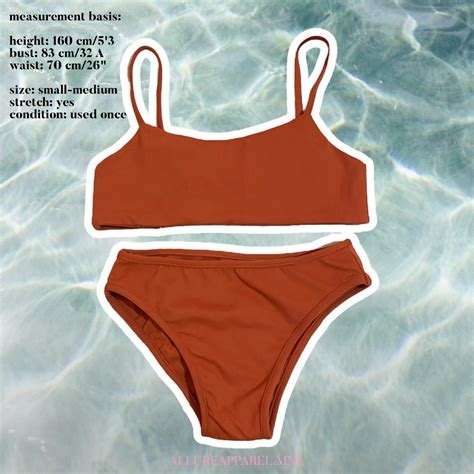 Burnt Orange Bikini Women S Fashion Swimwear Bikinis Swimsuits On