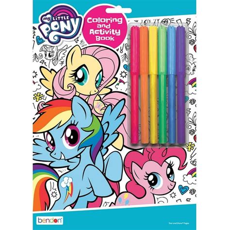 Bendon My Little Pony 32 Page Coloring And Activity Book With Markers