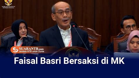 Ulasan Faisal Basri Di Sidang MK Soal Praktik Bansos Ugal Ugalan YouTube