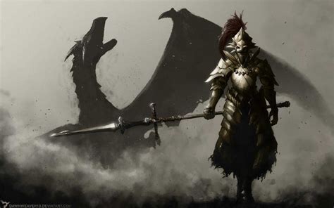 Fantasy Art Dragon Slayer Ornstein Dark Souls Artwork Artorias The