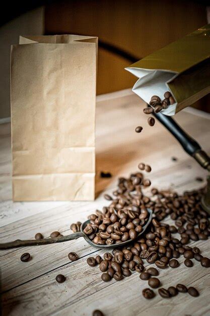 Premium Photo Group Of High Quality Roasted Coffee Beans Spilled On