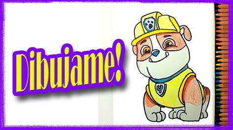 Como Dibujar A Rubble De Paw Patrol Tutorial How To Draw Rubble