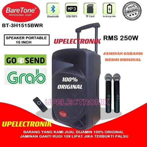 Jual Speaker Aktif Portable Baretone MAX15BWR Bluethooth Meeting BT