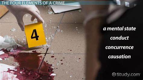 Elements Of Crime Overview And Examples What Are The Elements Of Crime Lesson