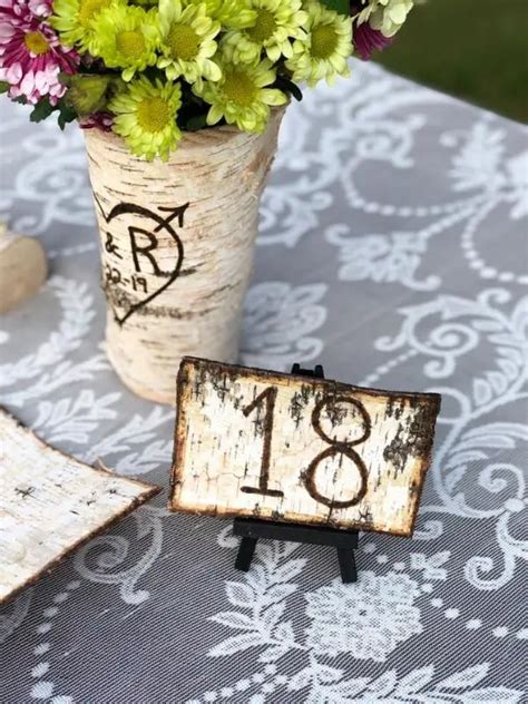 10 Beautiful Wooden Table Numbers For Rustic Wedding Wedding Ideas